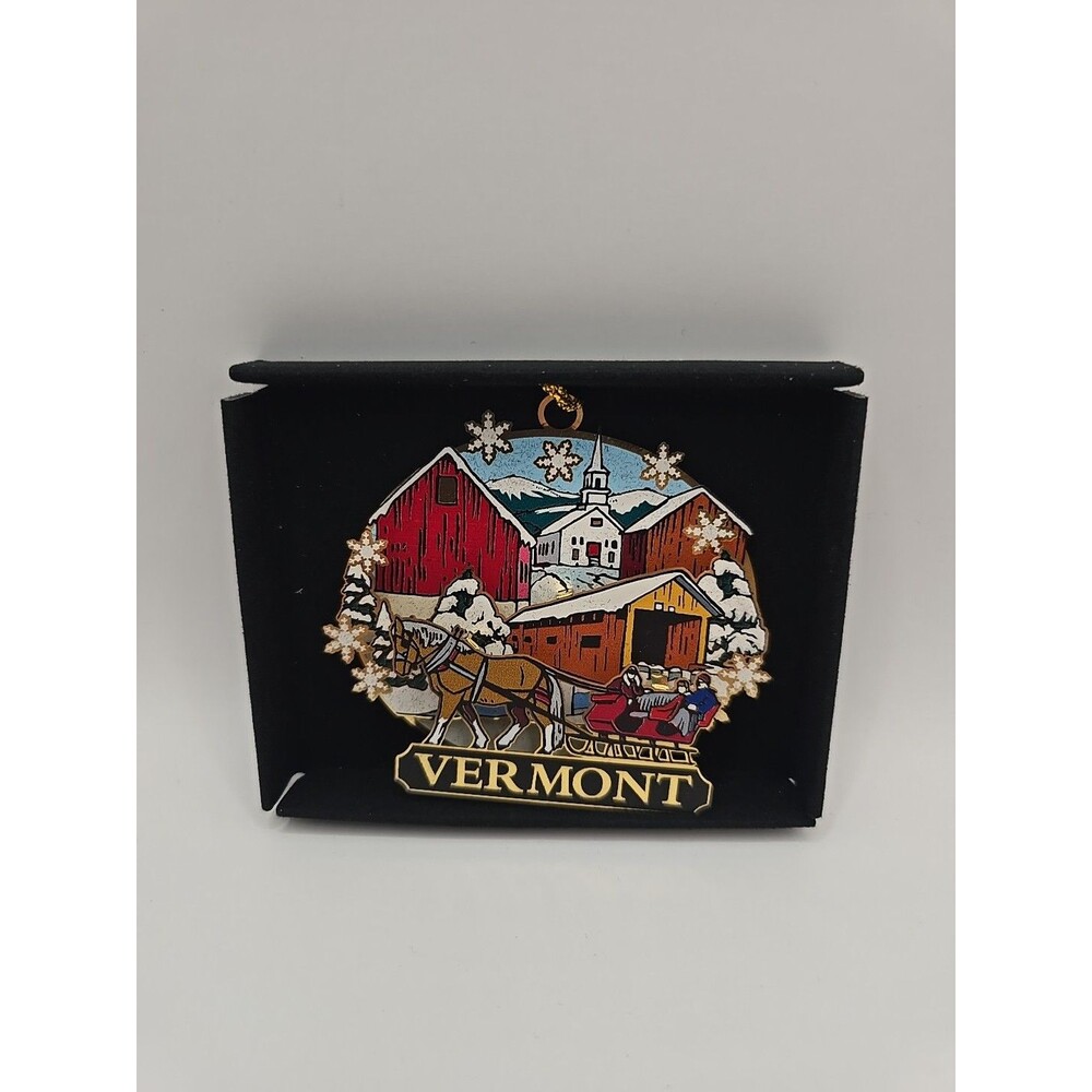 Vermont Brass Christmas Ornament 3D Brass New In Box